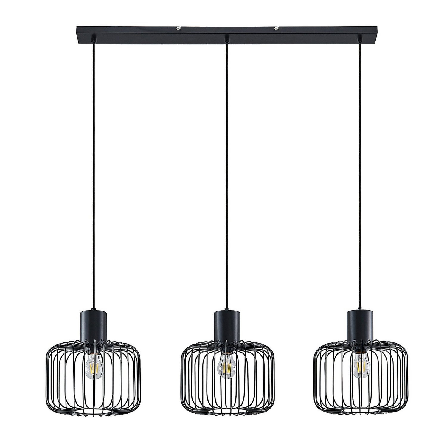 Lindby Vatiki Pendelleuchte Deckenlampe Hängeleuchte Hängeleuchte Schwarz M344 B-Ware - 4251911710427
