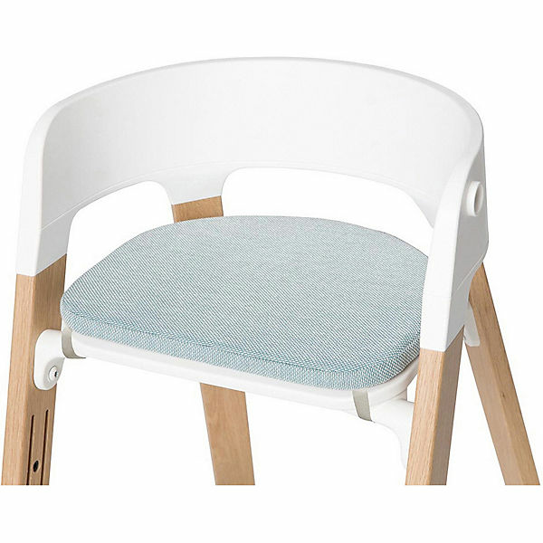Stokke Steps Stuhlerhöhung Kinderstuhlkissen Stuhlkissen Sitzkissen Kissen Blau B-Ware