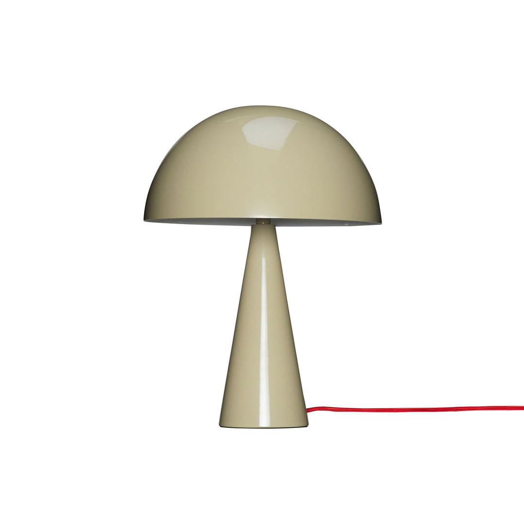 Hübsch Interior Mush Tischleuchte Lampe Sand Rot Mini Wohnzimmerlampe Leuchte B-Ware