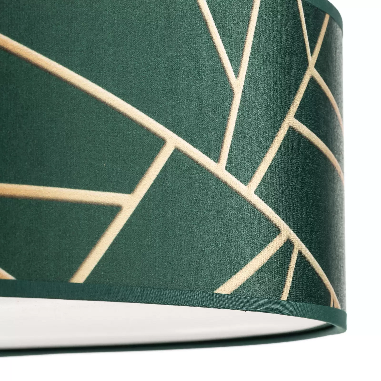 B-Ware Deckenleuchte Zulu Deckenlampe Deckenlicht Leuchte Lampe Licht Grün Gold Rund