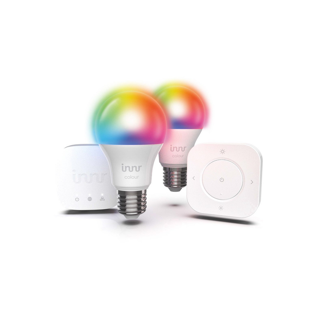 Innr Lighting 2er Smart Bulb Colour Starter-Kit E27 8,5W Leuchtmittel Glühbirne