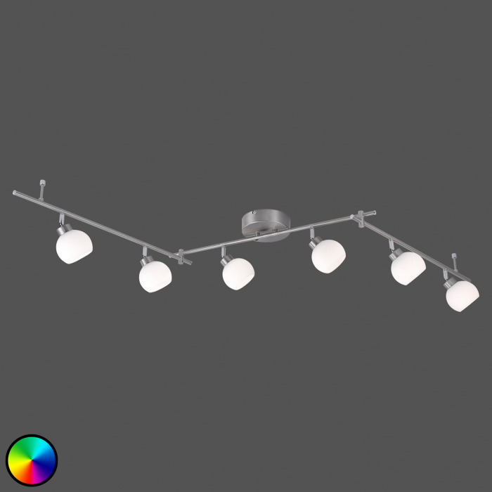 B-Ware Lindby Led Deckenlampe Deckenlampe Lampe Leuchte Yaeka 6 Flammig Fernbedienung