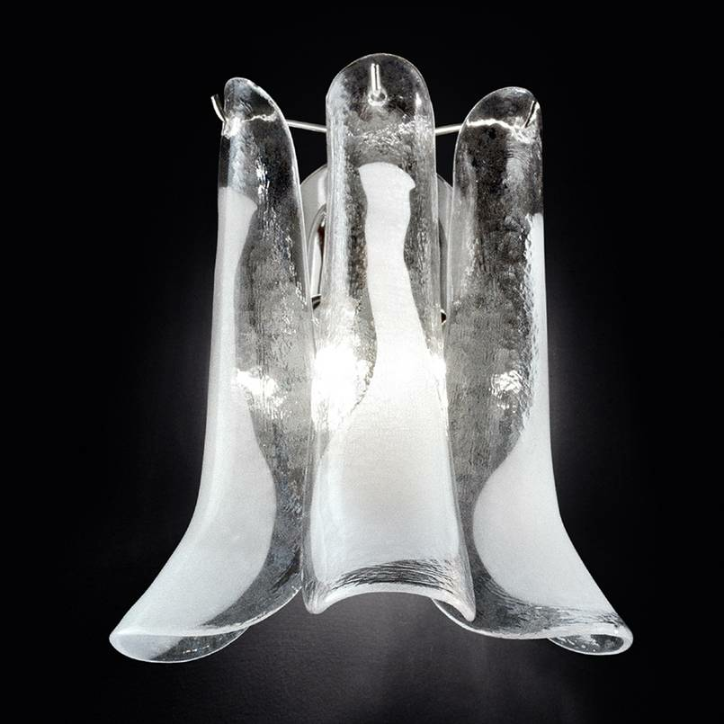 Novaresi Wandleuchte Tulipani Wandlampe Wandlicht Leuchte Lampe Mit Murano Glas B-Ware
