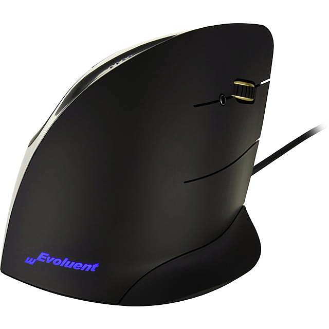 Evoluent Vertical Mouse Corded Right Hand Ergonomische Maus Optisch Schwarz