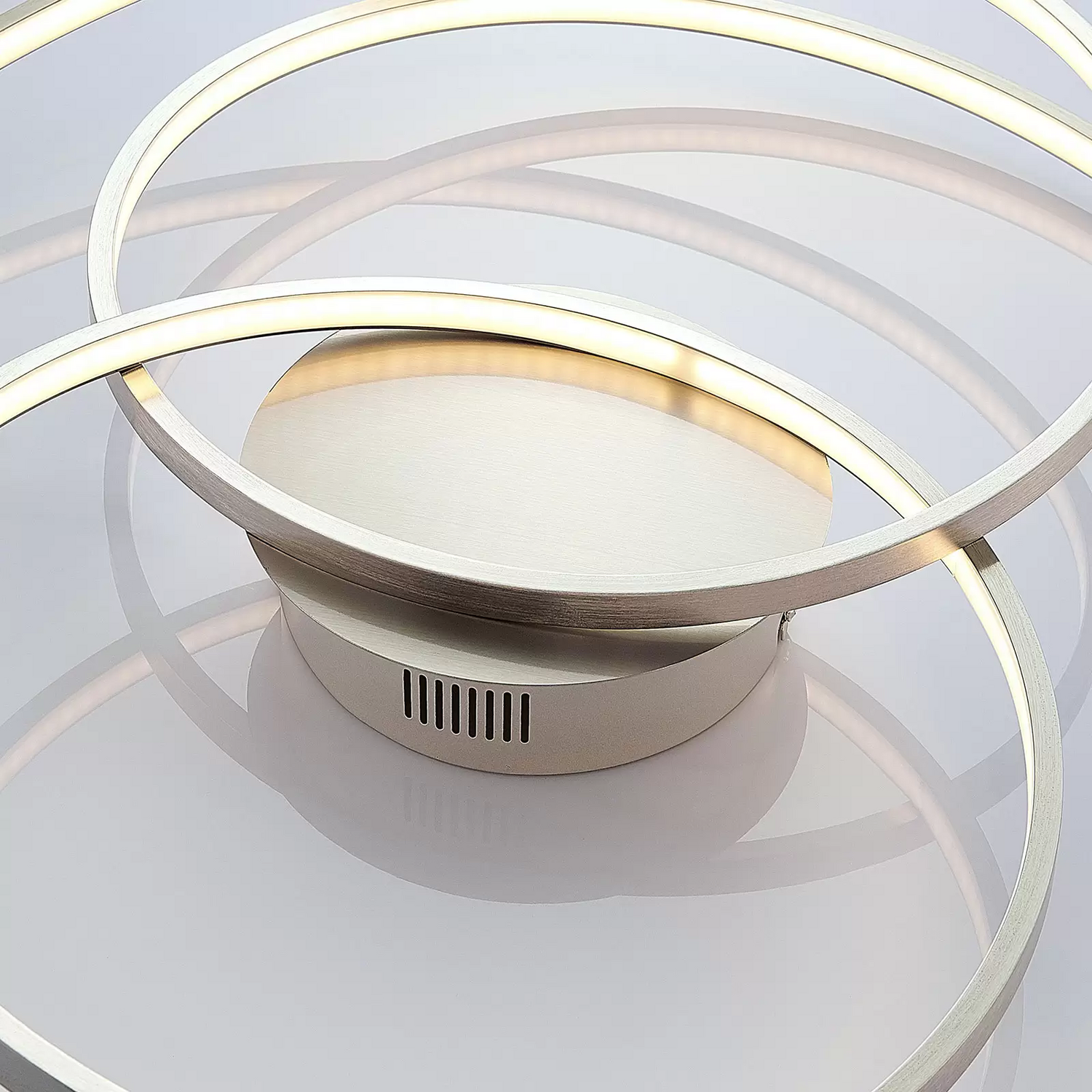 Lindby Ronka Led Deckenlampe Deckenleuchte Deckenlicht Led 36 W Nickel Satini492 B-Ware - 8502193127392