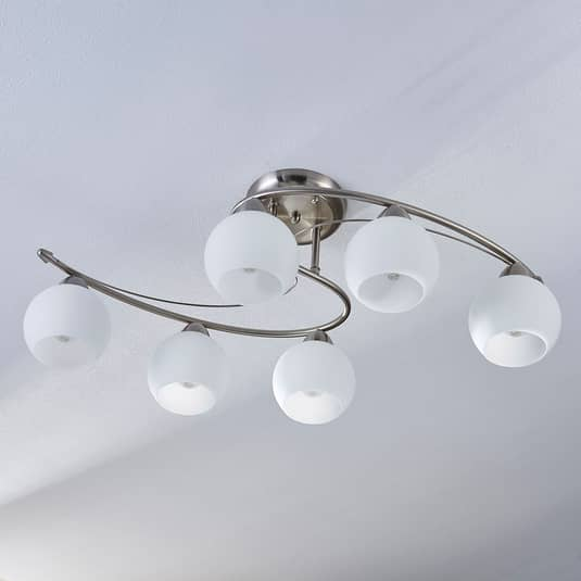 Lindby Esszimmer-Deckenlampe Deckenlampe Lampe Leuchte Svean Licht E14 6-flammig