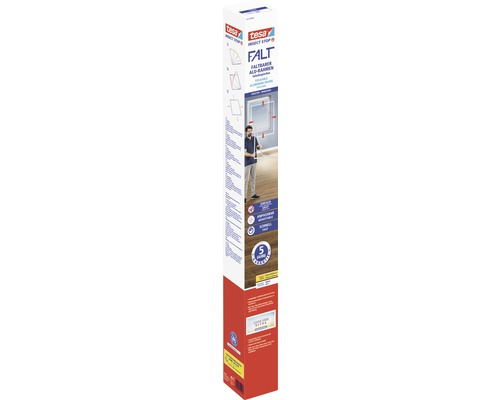 Tesa Fliegengitter Falt Fenster Faltrahmen 80x80 140x140cm Teleskopierbar Weiß B-Ware