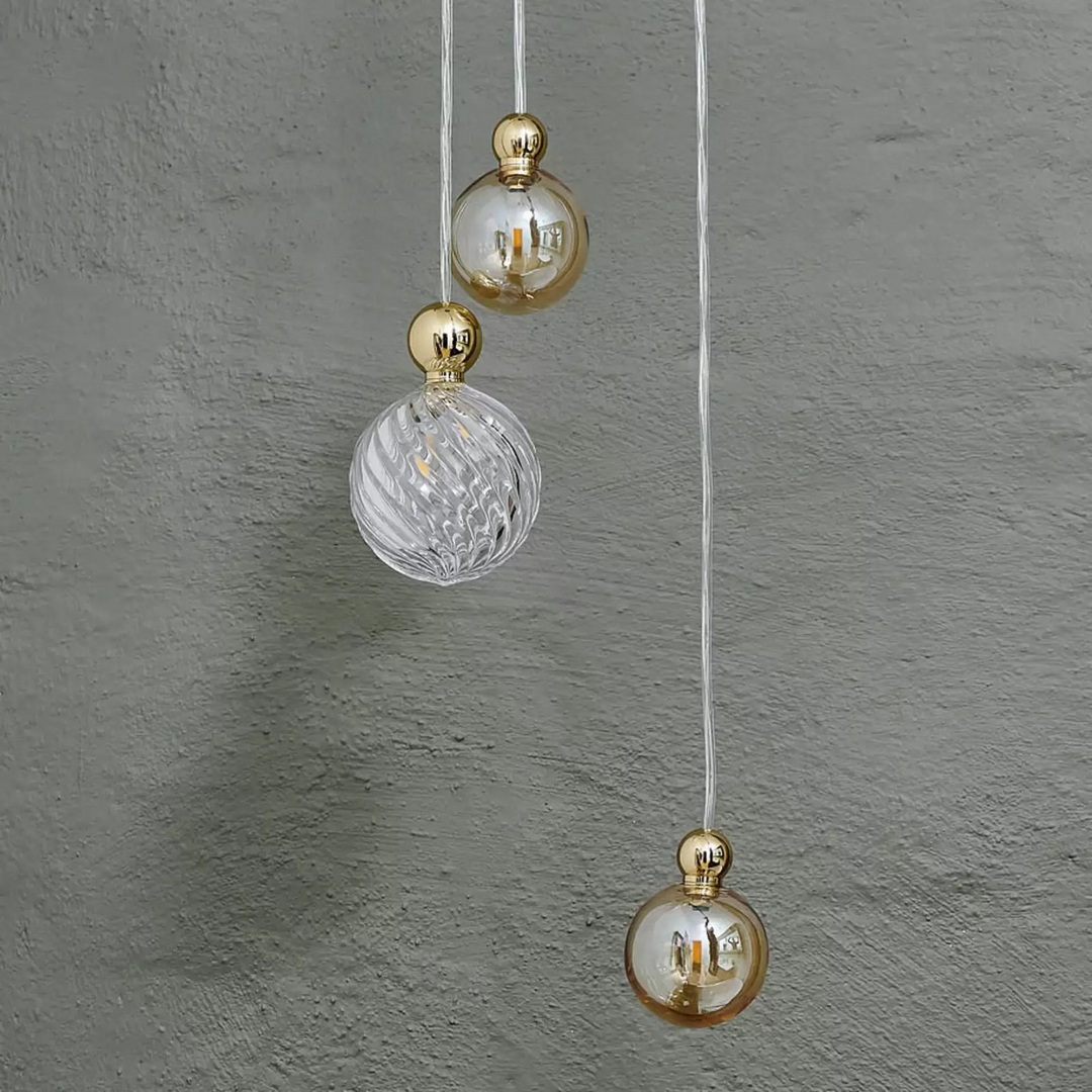 Ebb & Flow Uva L Hängelampe Ball Gold Gold Rauch Hängeleuchte Leuchte Lampe G4 B-Ware - 5711863114562