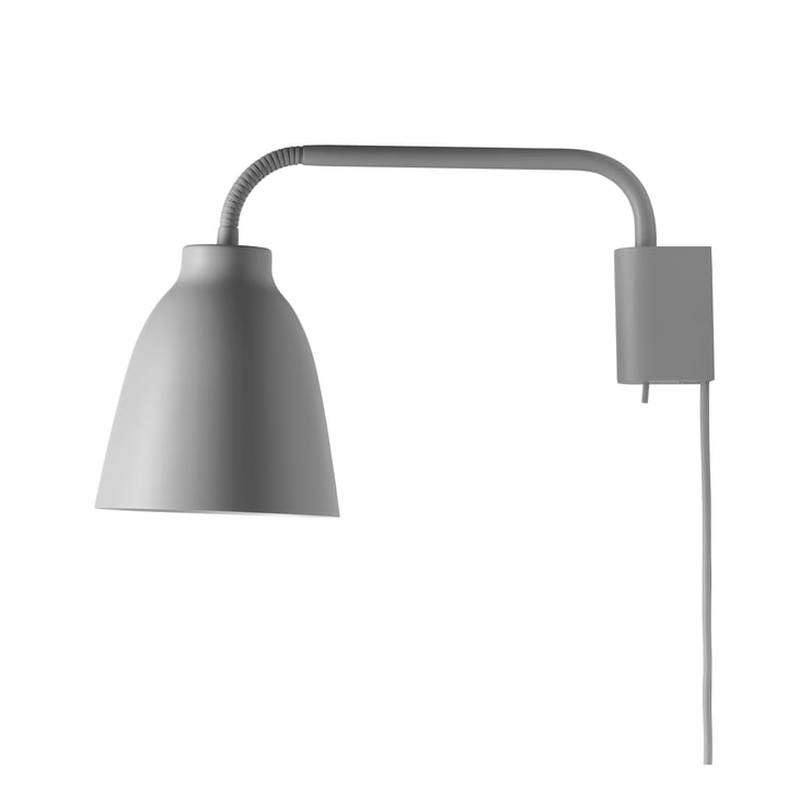 Fritz Hansen Caravaggio Wandleuchte Read Wandlampe Wandlicht Leuchte Matt Grau B-Ware