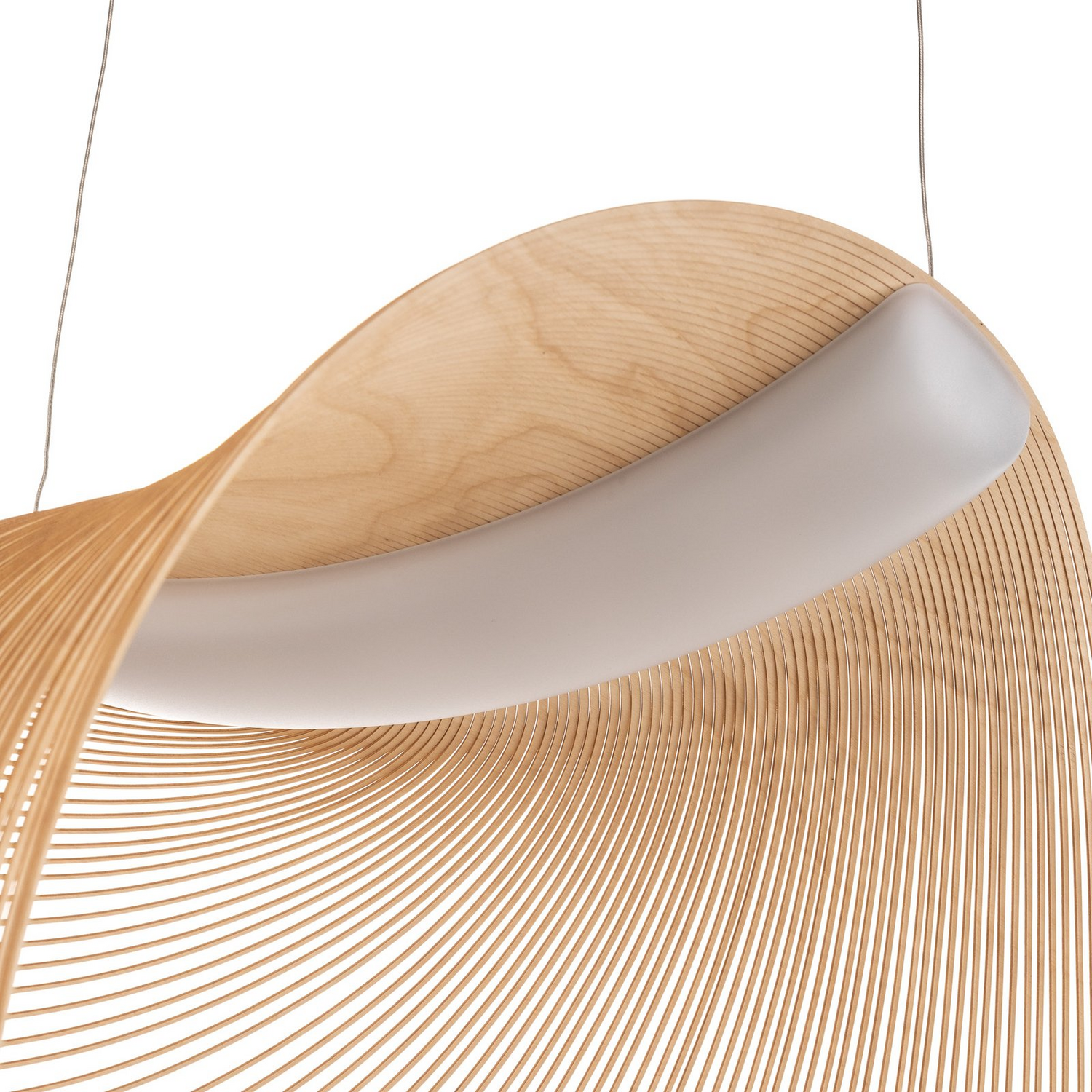 Luceplan Illan Led Holzhängelampe Pendelleuchte Lampe Birke Dimmbar 60 Cm B-Ware - 8056304369512