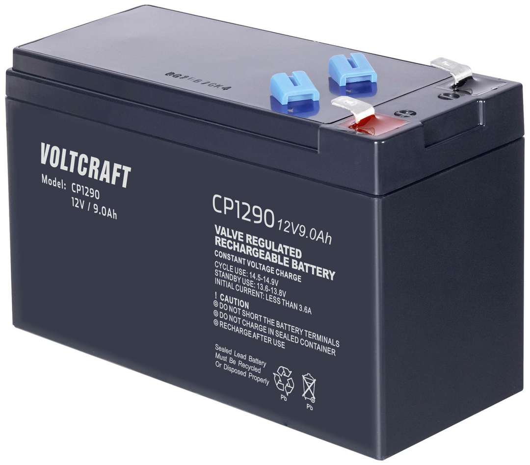 Voltcraft Bleiakku 12 V 9 Ah Blei Vlies Agm B X H X T 151x100x65mm Flachstecker B-Ware