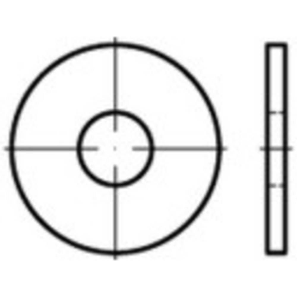 TOOLCRAFT Unterlegscheiben Scheiben 10.5 mm 30 mm Stahl galvanisch verzinkt