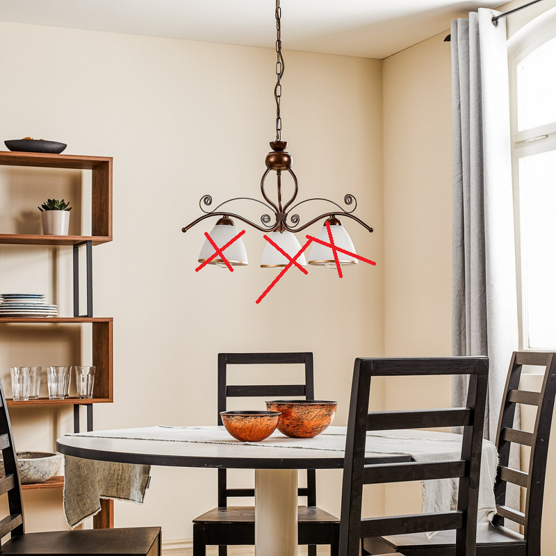 Hängeleuchte Roma In Weiß Braun Hängelampe Leuchte Deckenlampe Siehe Text/Foto B-Ware