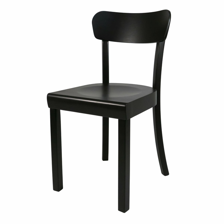 HANA Frankfurter Stuhl 2.0 Esszimmerstuhl Designer Buche schwarz matt lackier127
