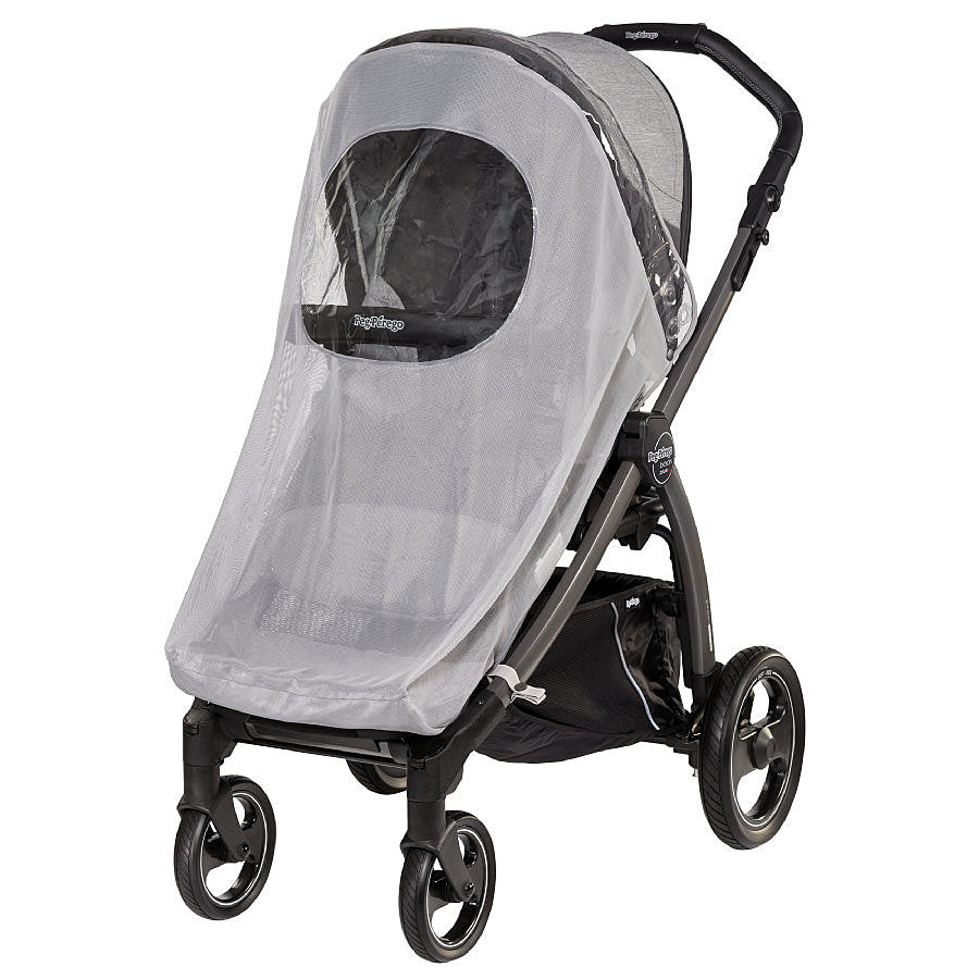 Peg Pérego Mückennetz Für Kinderwagen Klares Sichtfenster Aus Pvc Druckknöpfe B-Ware