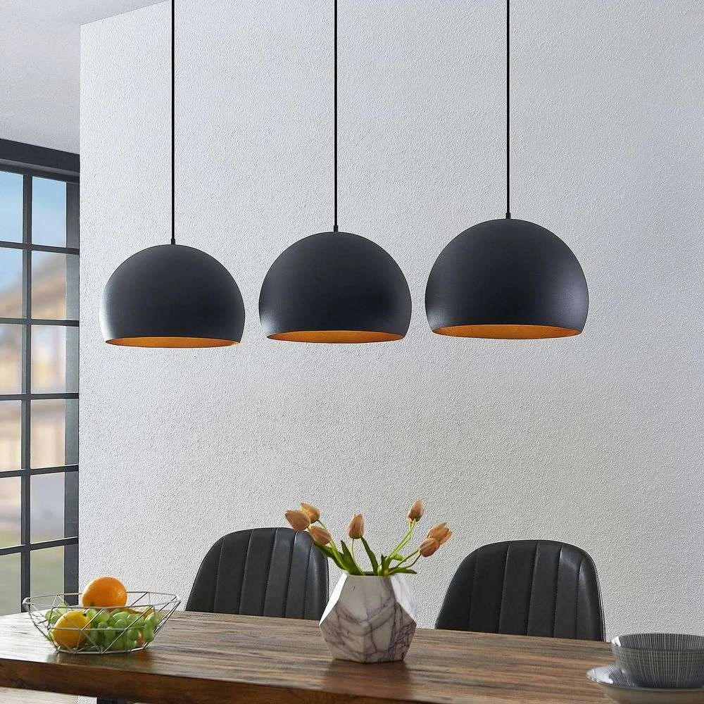 Lindby Tarjei Pendelleuchte Hängeleuchte Deckenlampe Leuchte 146cm Schwarz G912 B-Ware - 4251911703320