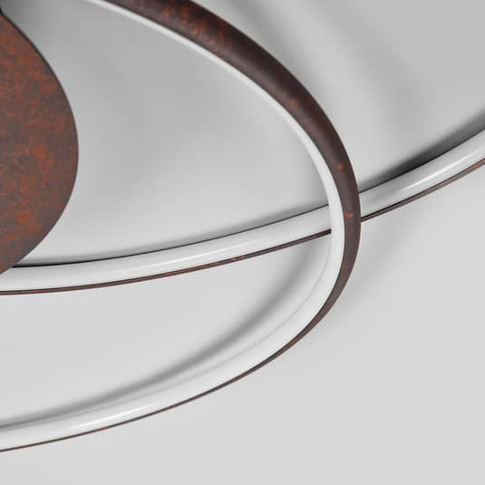 Lindby Led Deckenlampe Deckenlampe Lampe Leuchte Licht Joline Rostbraun 74 Cm B-Ware - 8502193058072