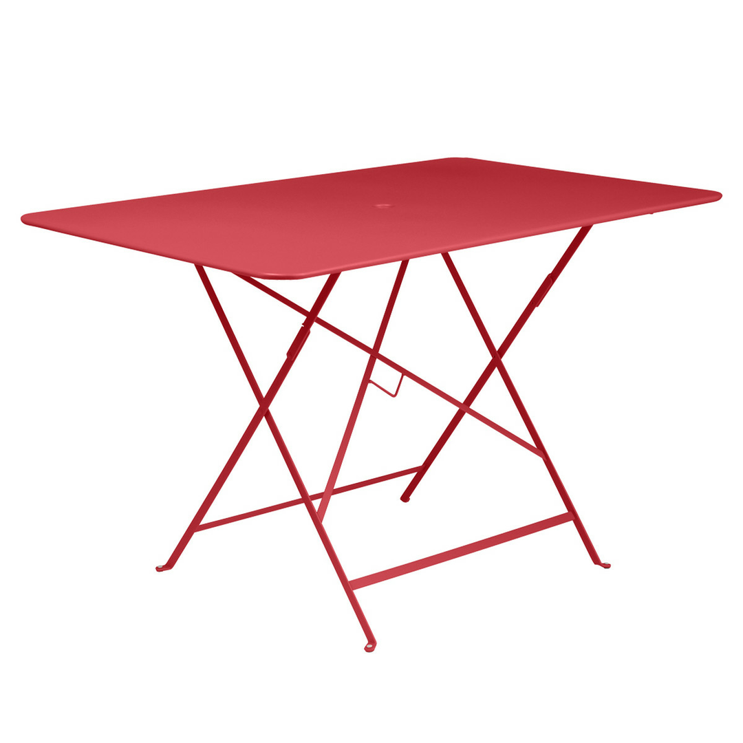 Fermob Bistro Klapptisch Tisch Bistrotisch Balkontisch 117 X 77 Cm Stahl Mohnrot B-Ware