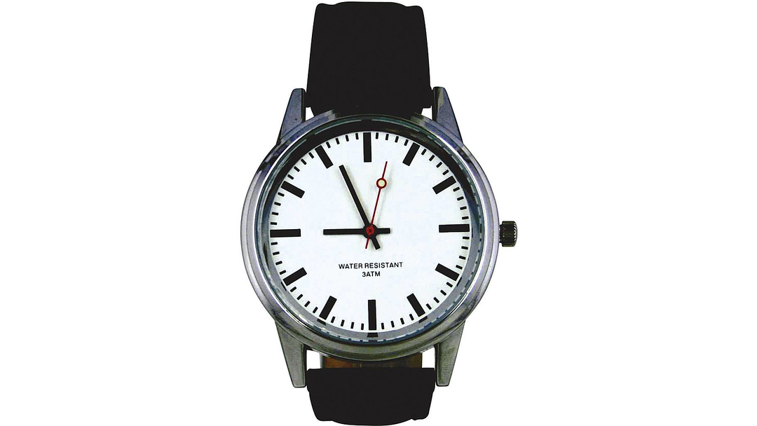 EuroTime Funk Armbanduhr Uhr Funkuhr Analoguhr Designeruhr 40x11 mm Edelstahl