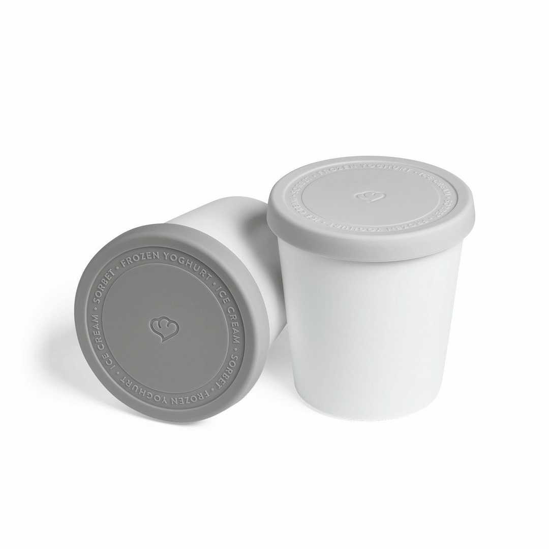 Springlane Kitchen Eisbehälter Aufbewahrungsbehälter 2er-Set 1 L BPA-frei w907