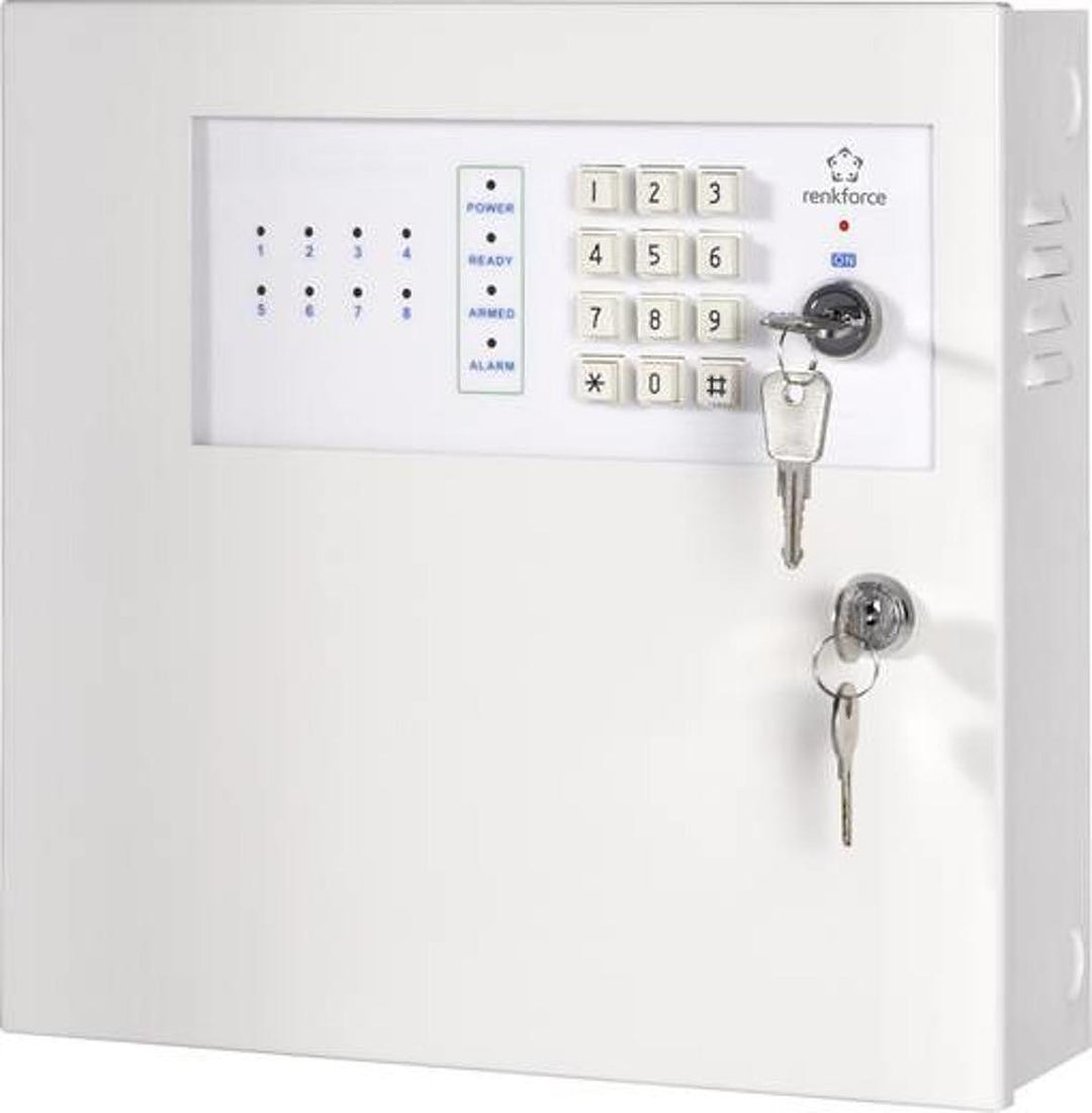 Renkforce Alarmzentrale Mac 608 8x Drahtgebunden Mit Schlüssel Alarmanlage Alarm B-Ware - 4016138789065