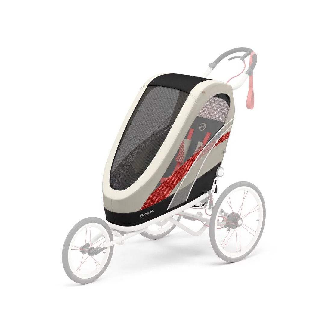 Cybex Fahrradanhänger Zeno Fahrrad Anhänger Anhänger Rad Seat Pack Bleached Sand B-Ware