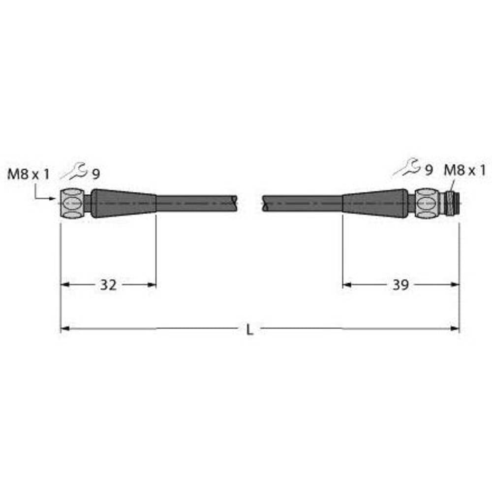 Turck 6935481 Sensor-/Aktor-Steckverbinder, konfektioniert 10m Polzahl 4 Stecker