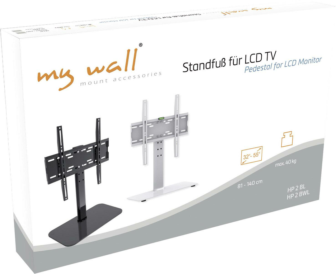 My Wall TV-Standfuß TV-Ständer Standfuß 81,3 - 139,7 cm Bodenständer Stand Starr