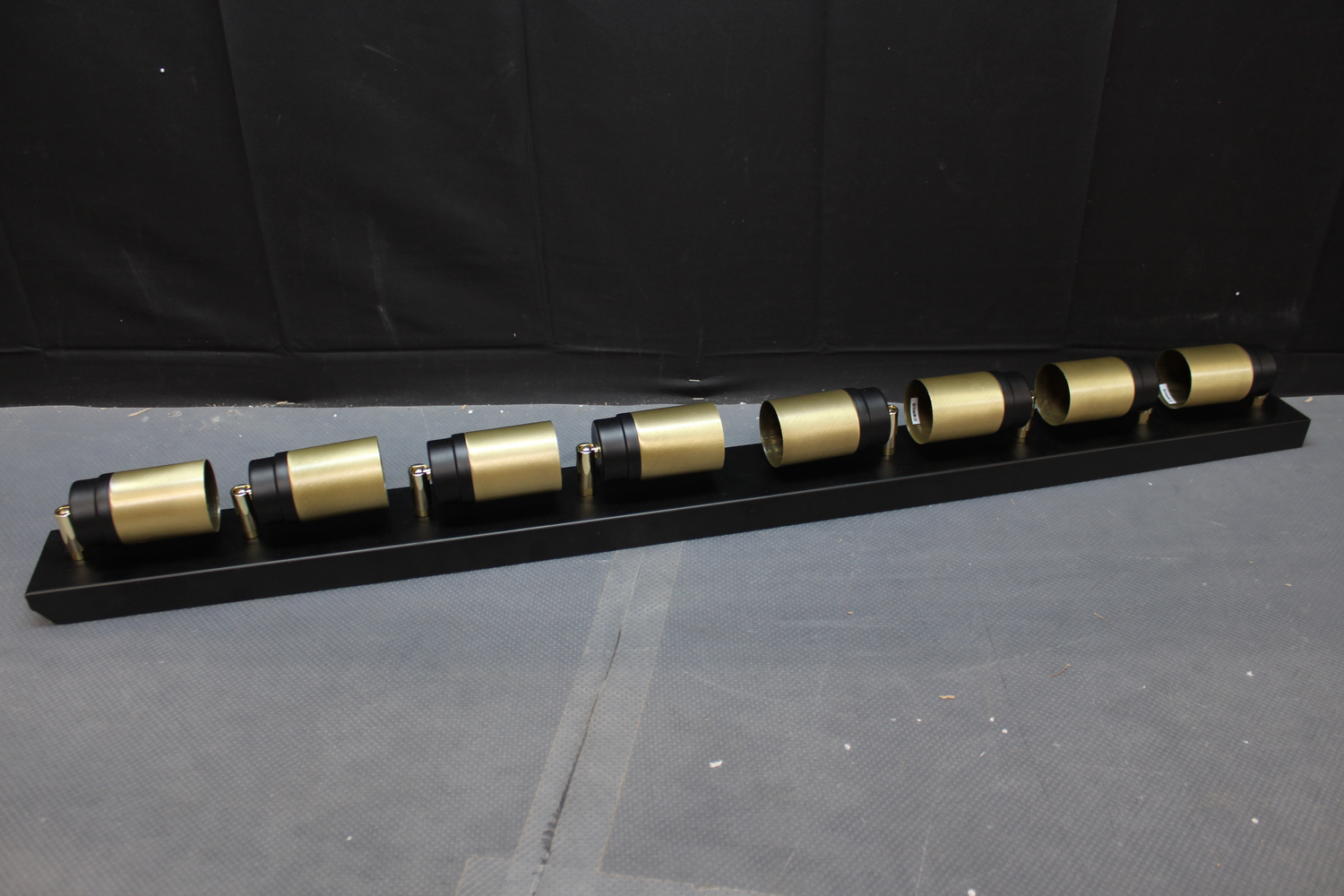 B-Ware Deckenstrahler Net in Schwarz Gold achtflammig Deckenlampe SIEHE TEXT/FOTO