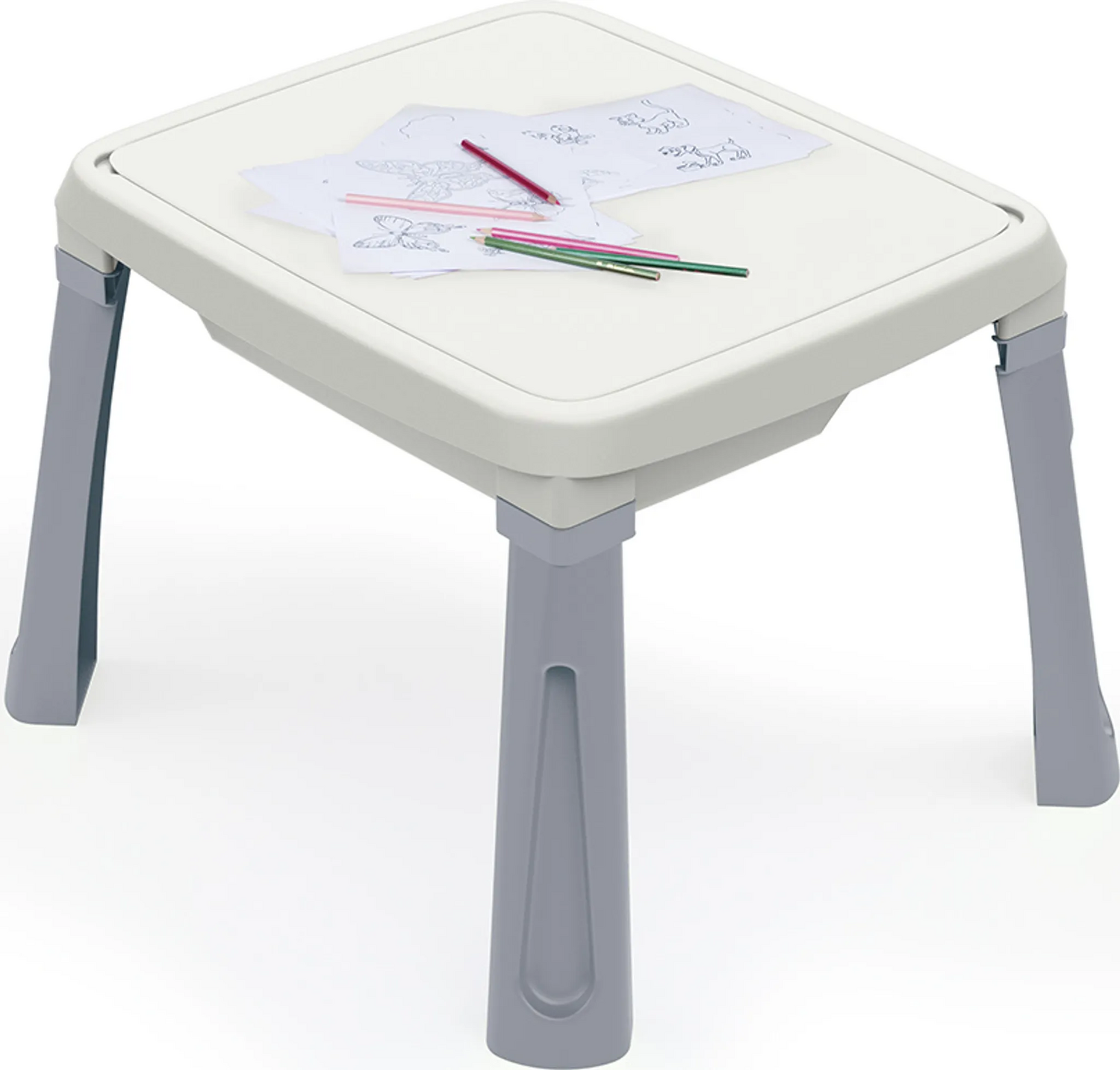B-Ware Dolu Zand Watertafel Spieltisch Sand Wasser Tisch Accessoires Weiß Grau Kinder