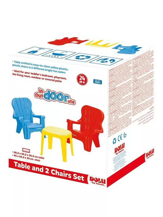 Dolu Toys Tisch  Und Stuhlset Sitzgruppe Kindermöbel Kunststoff Für Kinder B-Ware - 8690089030078