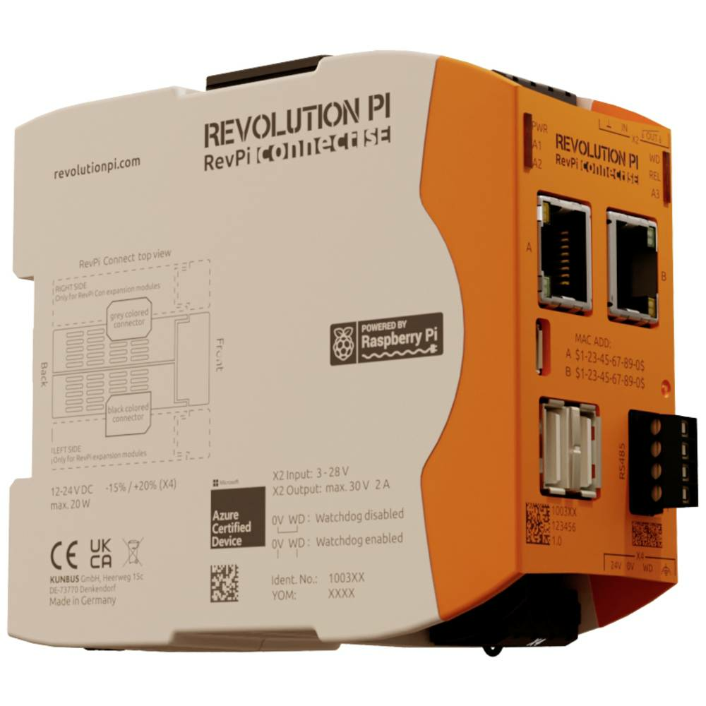 Kunbus Rev Pi Connect Se 8 Gb Pr100368 Sps Erweiterungsmodul 24 V/Dc Modul Sps B-Ware - 4260498391844
