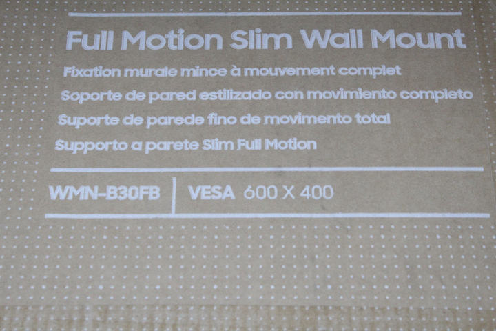 Samsung TV-Wandhalterung Full Motion Slim Neigbar Schwenkbar 66 x 44,5cm schwarz