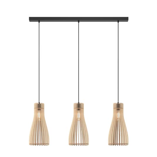 Envostar Furn Hängeleuchte Birkensperrholz 3 Flg Deckenlampe Pendelleuchte 266 B-Ware - 4251911724110