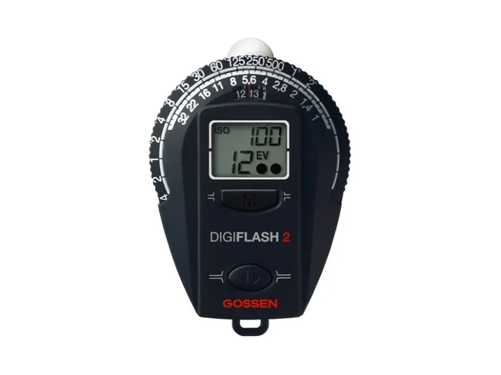 Gossen Digiflash 2, 50 mm, 23 mm, 75 mm, 40 g, 9 V, -10 - 60 °C LCD