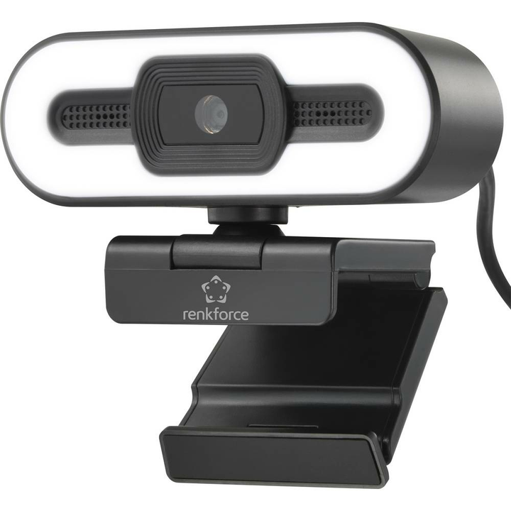 Renkforce RF-WC-200 Webcam Kamera Webkamera 2592x1944 Pixel Klemm Halterung
