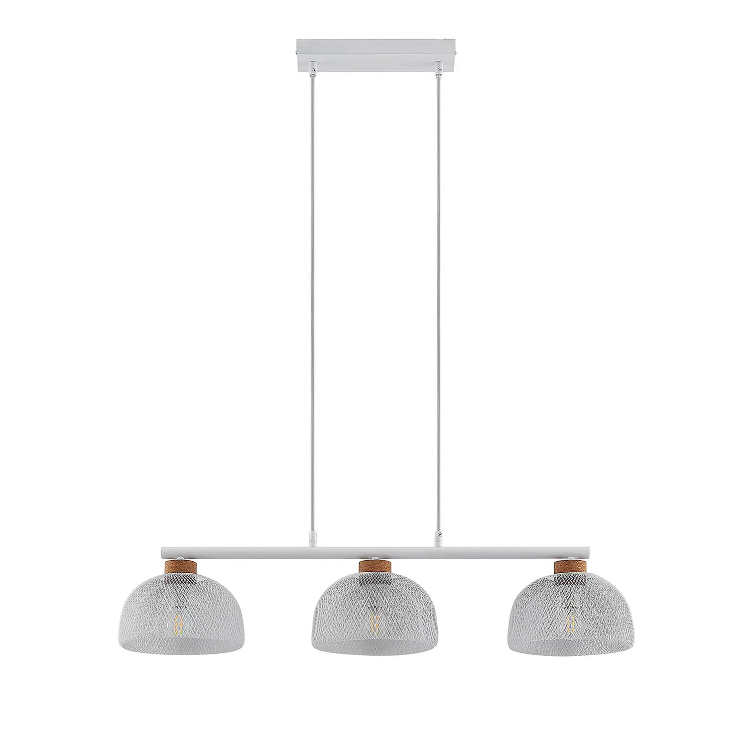 B-Ware Lindby Louk Pendellampe 3-flammig weiß Deckenlampe Hängelampe Hängeleuchte Lampe