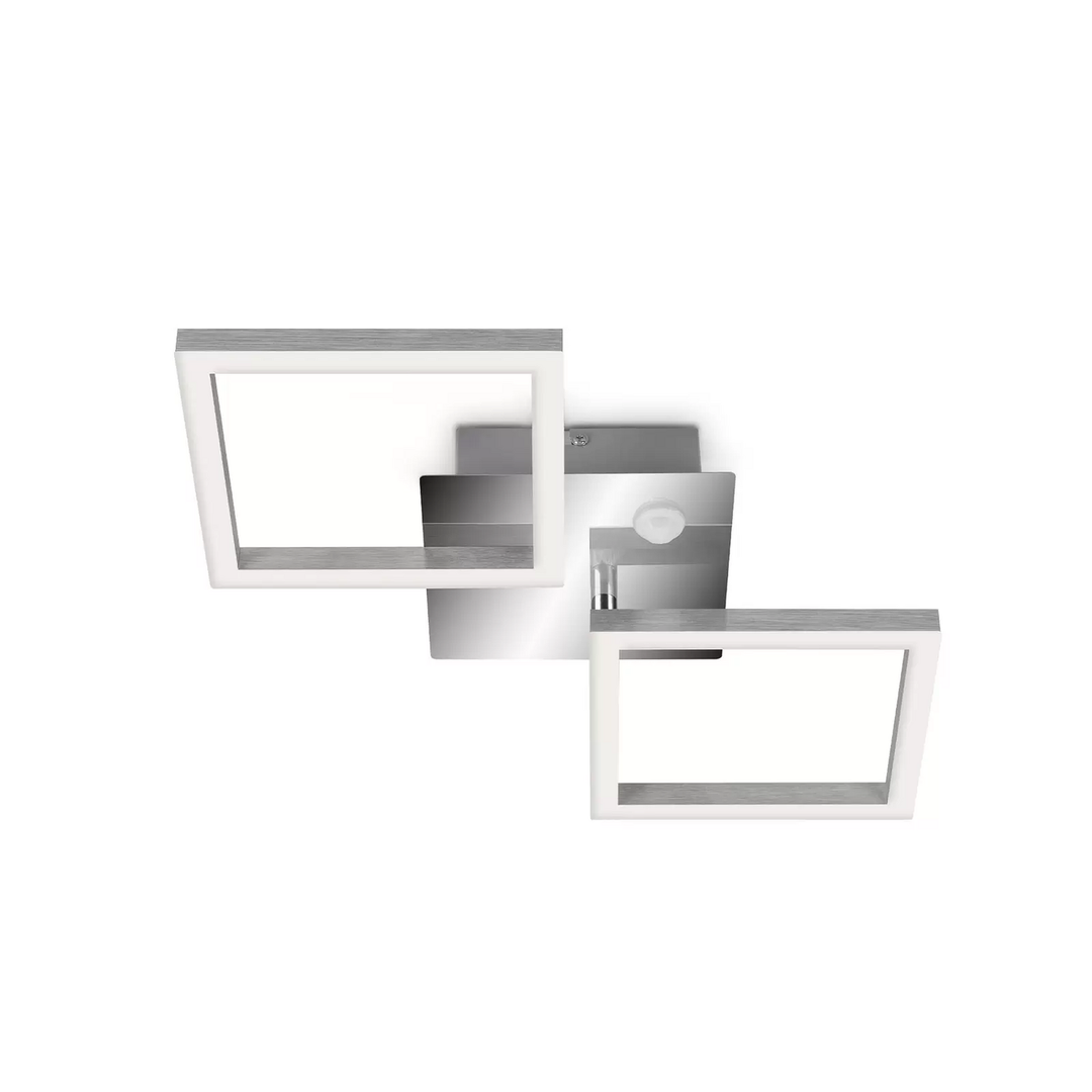 Telefunken Led Sensor Deckenleuchte Frame Chrom/Alu Deckenlampe Lampe Leuchte975 B-Ware