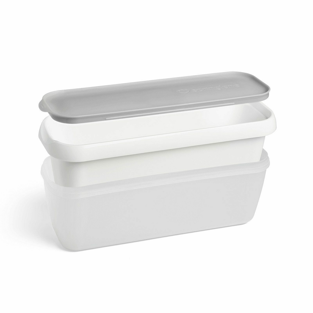 Springlane Kitchen 2er-Set Eisbehälter 1L Aufbewahrungsbehälter Gefrierdosen