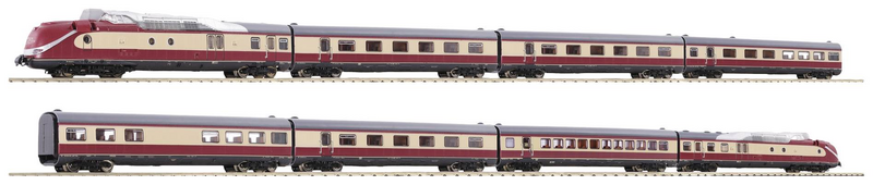 Fleischmann 7770001 N 8er Set Gasturbinentriebzug Br 602 Siehe Text/Foto B-Ware