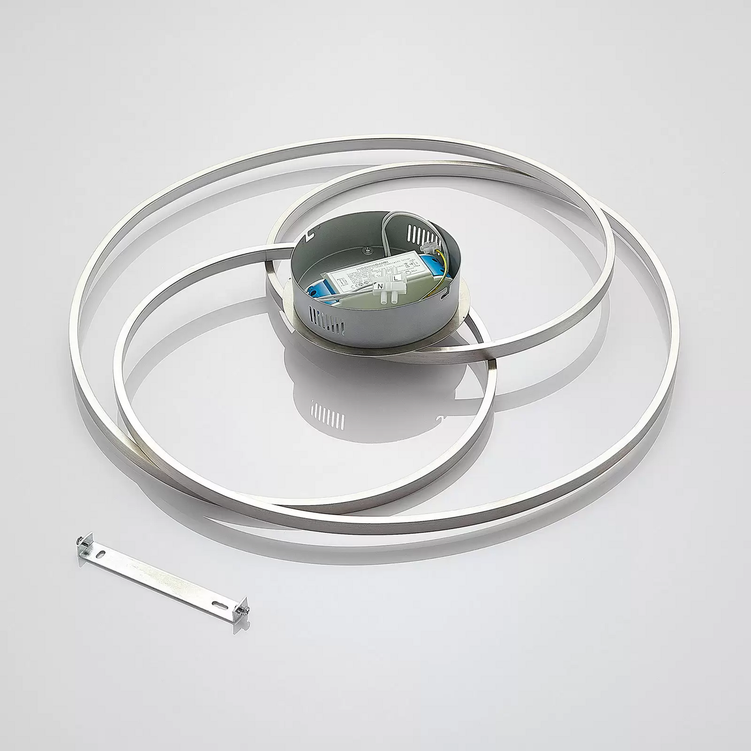 Lindby Ronka Led Deckenlampe Deckenleuchte Deckenlicht Led 36 W Nickel Satini492 B-Ware - 8502193127392