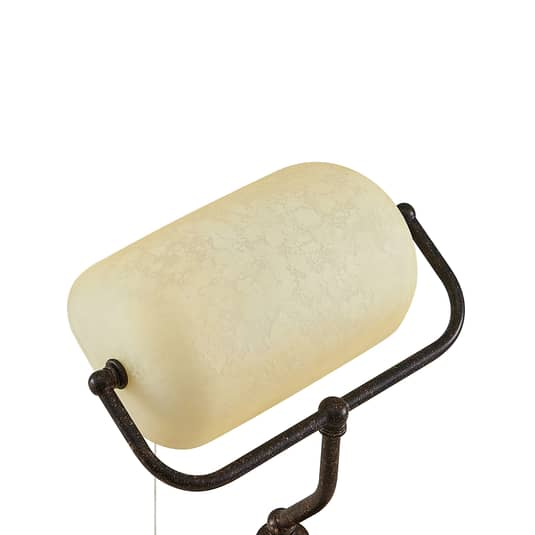 B-Ware Lindby Profina Schreibtischlampe Tischleuchte Bürolampe Tischlampe E27 Rostbraun