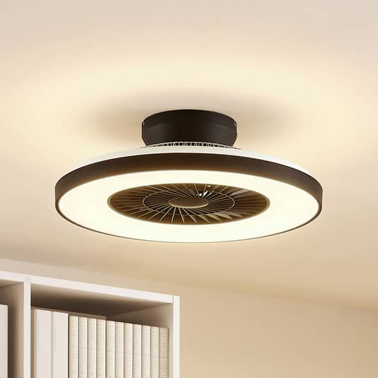 Starluna Orligo LED-Deckenventilator Ventilator Deckenlampe Lampe schwarz matt