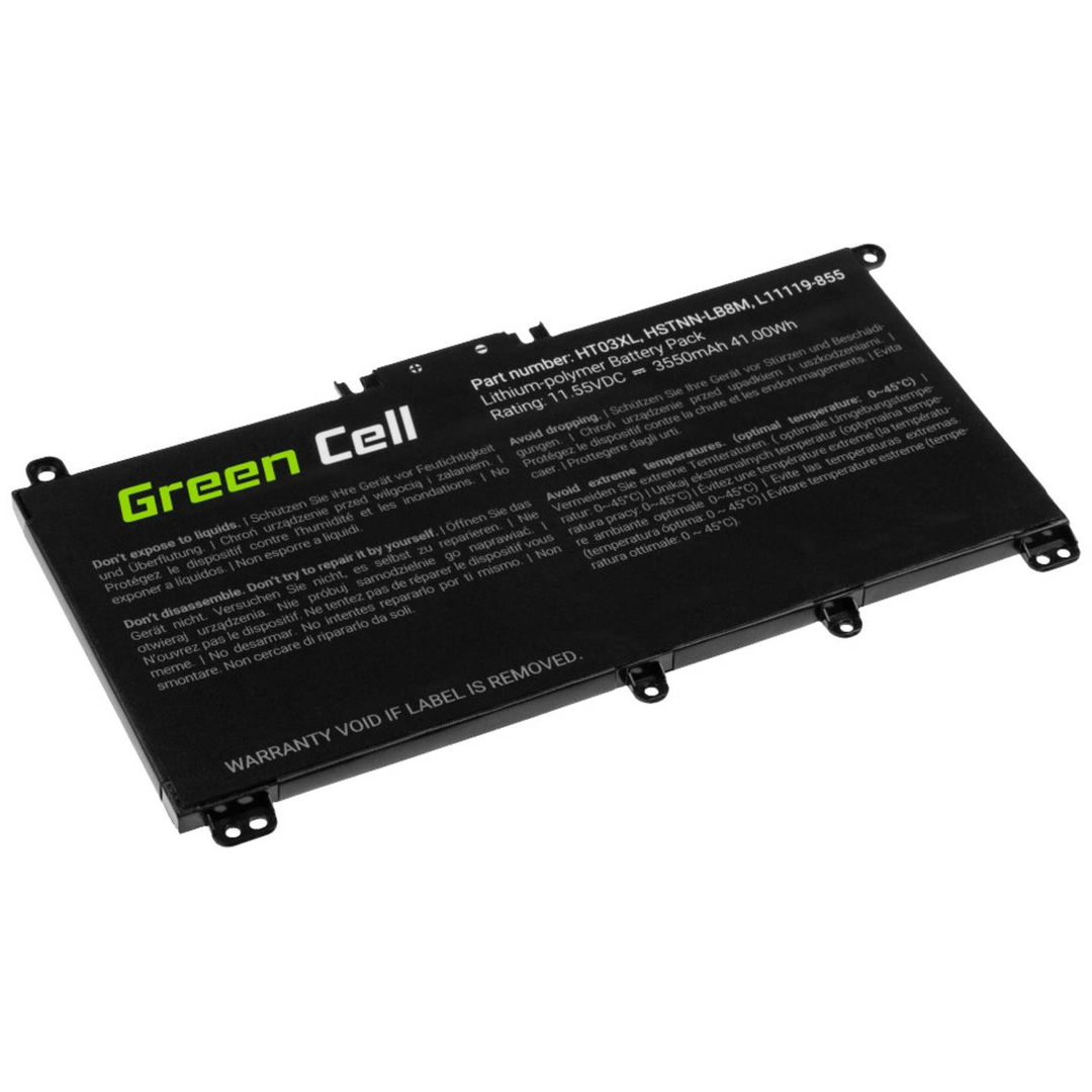 Green Cell Notebook-Akku Laptopakku Akkumodul Akkupack HT03XL 11.4 V 3400 mAh HP