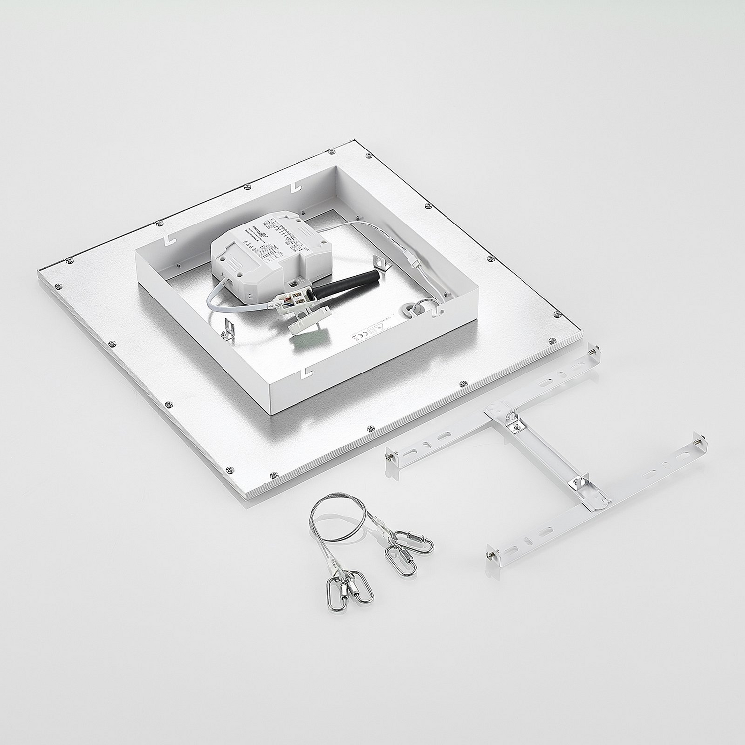 Lindby Zemmi Led Deckenlampe Deckenlampe Lampe Wohnzimmerlampe 40x40 Silber B-Ware - 4251096598308