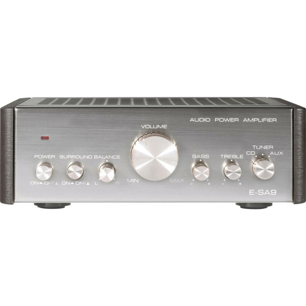 Renkforce E Sa9 Stereo Verstärker Amplifier Hi Fi 2 X 12 W Silber Dunkel Braun B-Ware