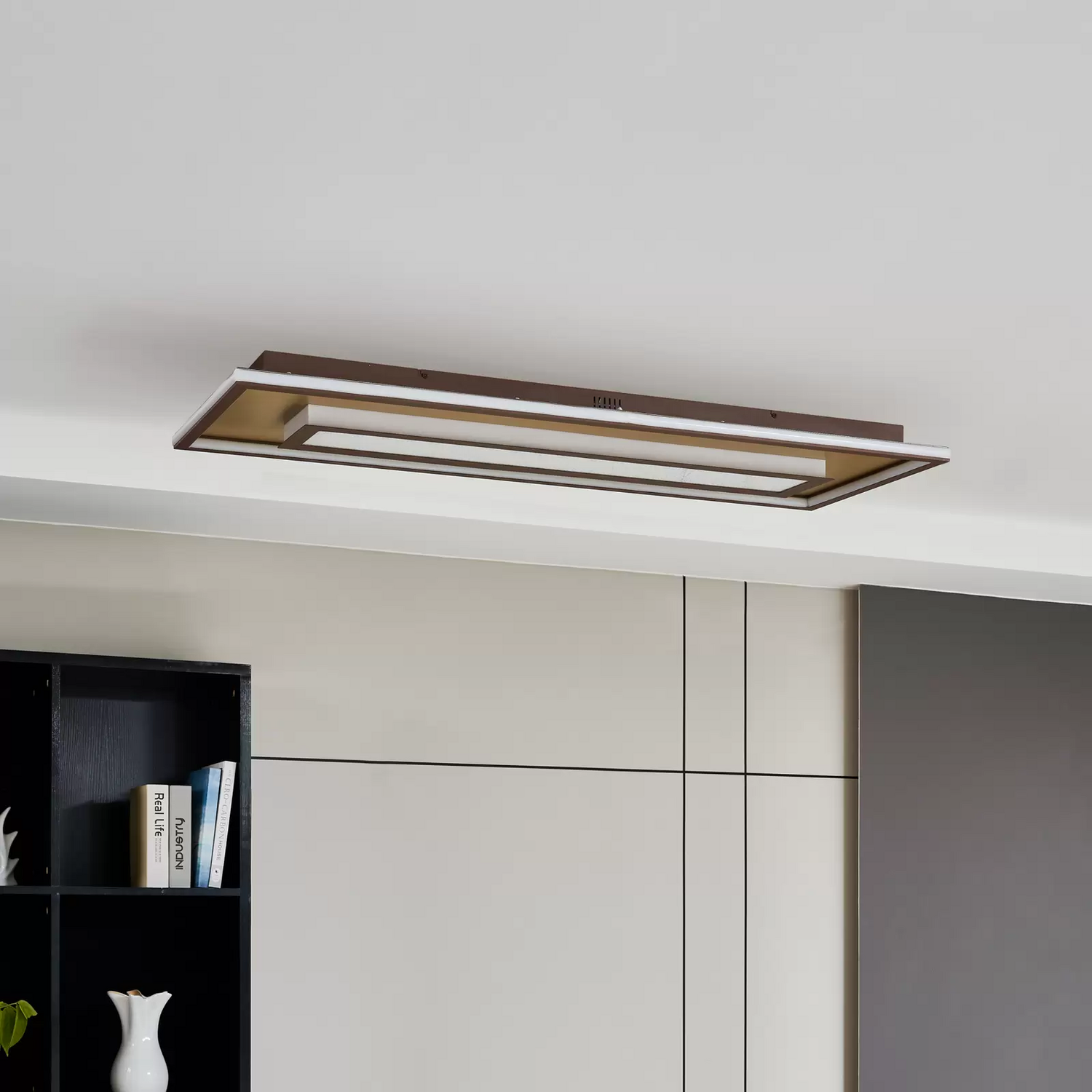 B-Ware Lindby Pekela Led Deckenlampe Deckenleuchte Hängeleuchte Lampe 110 X 40 Cm 56 W