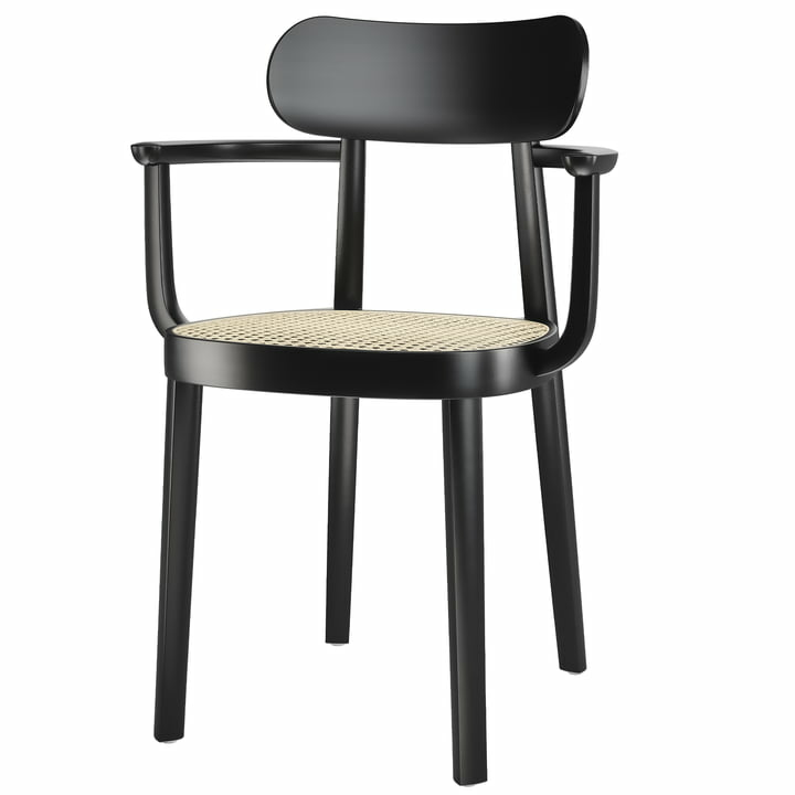 Thonet 118 F Armlehnstuhl Stuhl Küchenstuhl Esszimmerstuhl Essstuhl schwarz