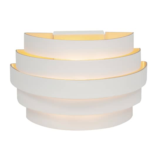 High Light Wandleuchte Scudo Wandlampe Lampe Leuchte Wohnzimmer Aluminium Weiß B-Ware