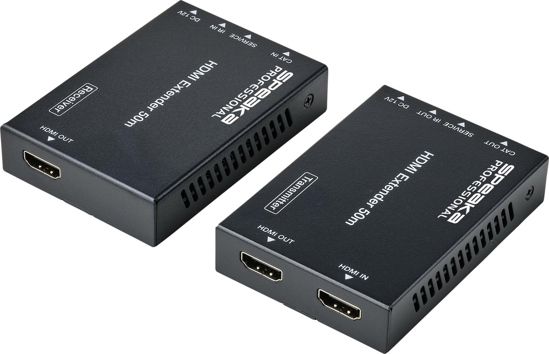 SpeaKa Professional HDMI-Extender über Netzwerkkabel 50 m Ethernet Adapter HDMI